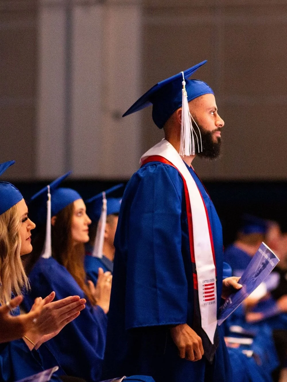 Veteran honored at graduation commencement ceremony